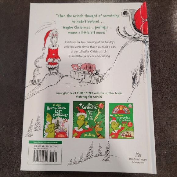 How the Grinch Stole Christmas Hardcover Book - Picture 4 of 5